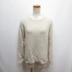 ユナイテッドアローズ A DAY IN THE LIFE UNITED ARROWS ウール混 ニット プルオーバー ライトベージュ セーター
