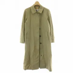 バーバリーズ Burberrys 白タグ 90s ヴィンテージ ステンカラー コート ロング アウター ノバチェック 比翼ボタン 総裏地 ベージュ FD080-039-41 /MP ■GY37