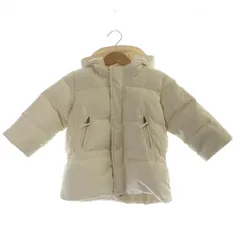 ラルフローレン RALPH LAUREN ダウンジャケット 24M 85-90cm 白 ホワイト フード付き 長袖 ジップポケット /KW ■GY99