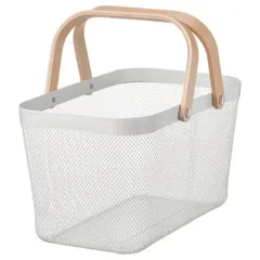新品 IKEA RISATORP リーサトルプ バスケット ホワイト （90530397）27x42x23 cmのサムネイル