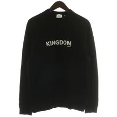 バーバリー ロンドン BURBERRY LONDON イングランド ENGLAND トレーナー スウェット 長袖 クルーネック プルオーバー KING DOM ロゴ プリント XS 黒 ブラック 8024443/69F /XZ ■GY18