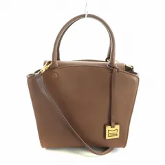 マウロゴヴェルナ マウロゴベルナ MAURO GOVERNA 2WAY ハンドバッグ ショルダー レザー ゴールド金具 茶 ブラウン ■GY18 /MQ