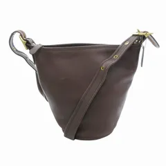 コーチ COACH オールドコーチ 9953 ヴィンテージ ショルダーバッグ レザー チャーム バケツ型 茶 ブラウン /HO ■GY11