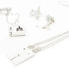 ディズニー Disney アクセサリー 6点セット まとめ アナと雪の女王 FROZEN ミッキー ミニー リング イヤリング ペンダント ペアネックレス シルバーカラー /CK22 ■GY99 ■GY99