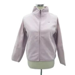 ニューバランス NEW BALANCE フリースジャケット ミドル丈 M ピンク スタンドカラー /HO44 ■GY59