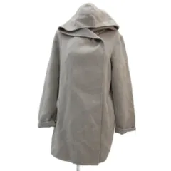 23区 オンワード樫山 フーデッドコート 38 M ライトグレー ロング丈 /YS7 ■GY61