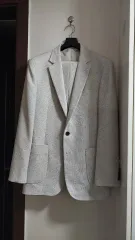 ライト グレー COLOR メンズ スーツ セット