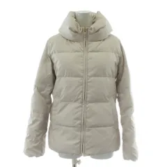 エニィスィス エニシス anySiS ダウンジャケット 1 アイボリー 白 ホワイト 無地 ハイネック 長袖 /PP ■GY60