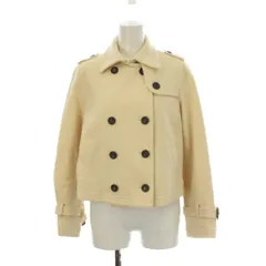 イーストボーイ EAST BOY Pコート ウール 9 ベージュ ダブルブレスト 長袖 エポレット /LP ■GY58