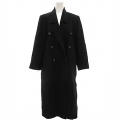 コンドー KONDO 美品 ロングコート ダブルブレスト 黒 ブラック /UO ■GY58