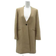 ナノユニバース nano universe ノーカラーコート ロング丈 F ベージュ /SM12 ■GY58