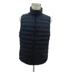 ユニクロ UNIQLO ウルトラライトダウン ダウンベスト XL 紺 ネイビー スタンドカラー /HO17 ■GY61