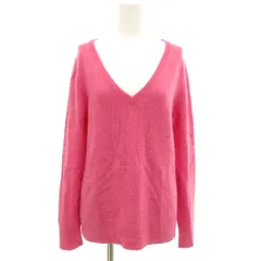 ユニクロ UNIQLO ニット セーター カシミヤ L ピンク Vネック 長袖 /RG ■GY59