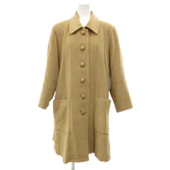 TOPPY FRANCE ヴィンテージ ステンカラーコート メルトン ロング アンゴラ ベージュ /JS ■GY59