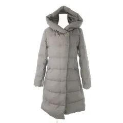 プラステ PLST ダウンコート フーディ ミドル丈 M グレー /CK5 ■GY60