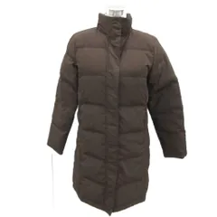 エルエルビーン L.L.BEAN ダウンコート S 茶 ブラウン スタンドカラー ロング丈 /YS29 ■GY61