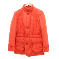 ILFARO ダウンジャケット キルティング スタンドカラー 46 オレンジ /JS ■GY59