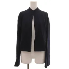 ラルフローレンコレクション Ralph Lauren COLLECTION ノーカラージャケット ショート丈 ウール USA製 4 紺 ネイビー /JS ■GY53