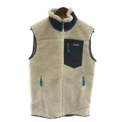 パタゴニア Patagonia クラシックレトロXベスト CLASSIC RETRO X VEST フリースベスト ハイネック ジップアップ ロゴ S ベージュ 23048FA23 /XZ