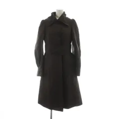 コトゥー COTOO ステンカラーコート ロング 長袖 シングル 総裏地 ロゴ 38 茶 ブラウン ■GY60 /MQ