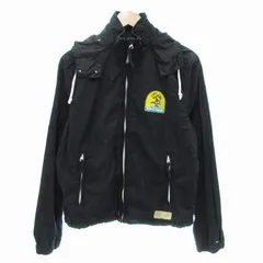 ヒルフィガーデニム HILFIGER DENIM  ジップアップパーカー ジャケット フード ワッペン S 黒 ブラック /JS