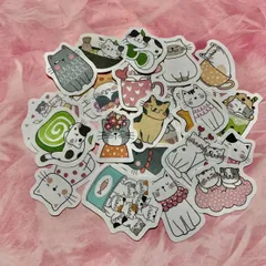 猫のフレークシール(122)