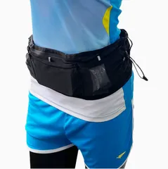 ランニングポーチ ウエストポーチ ランニングベルト 防水ポケット スマホ ジョギングポーチ メッシュ ポーチ 男女兼用 揺れない ズレない サイズ調整225588