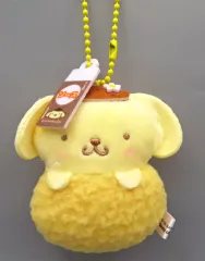 【中古】ぬいぐるみマスコット・ぬいぐるみバッジ ポムポムプリン 「サンリオキャラクターズ ミックスフライおくるみマスコット」