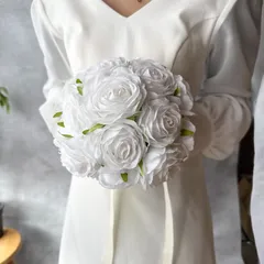 【レンタル戻り】オールドローズラウンドブーケ☆ブートニア