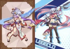 【中古】キャラカード 呂布 ブロマイド2種セット 「FANZAオンラインくじ れじぇくろ!～レジェンド・クローバー～ X指定 1周年くじ」 E-9賞