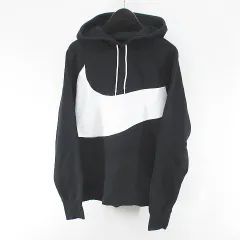 ナイキ NIKE セットアップ テックフリース スウォッシュ 長袖 パーカー プルオーバー ロングパンツ スウェット M S 黒系 ブラック ロゴ