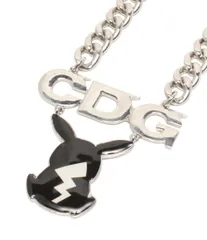 CDG×ポケットモンスター 伊勢丹限定ネックレス シルバー ゴールド コム デ ギャルソン「CDG」×ポケモン限定店に300人が先行来店 伊勢丹