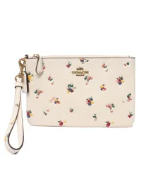 美品 コーチ ポーチ スモール リストレット ウィズ フローラル プリント C5997 レディース COACH