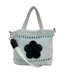 美品 マリークヮント トートバッグ ショルダーバッグ 2WAY 斜め掛け オーロラビーズクロッシェ レディース MARY QUANT