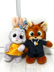 (セット) Zootopia MINISO(ミニソー) タキシード・ニック & ドレス・ジュディ ぬいぐるみ (ガラ)