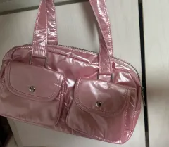 ノーブランド ニューニュー y2k バッグ ピンク ショルダーバッグ