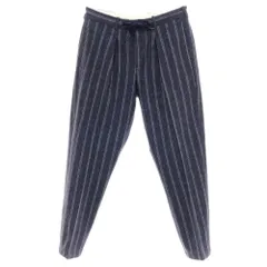 【中古】チルコロ1901 CIRCOLO 1901 ストレッチコットン カジュアルスラックスパンツ ネイビーxホワイト【サイズ46】【メンズ】