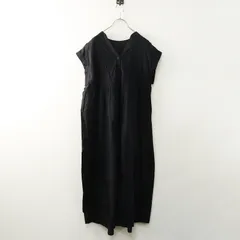 2022SS グリーンレーベルリラクシング green label relaxing CFC ピンタック ノースリーブ ワンピース‖ブラック ドレス 【2400014793413】