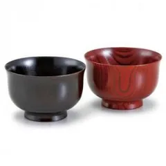 【新品・5営業日で発送】東出漆器店 夫婦汁椀 丸福型 ワイン・ブラック 23128 (2237605)