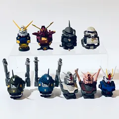 機動戦士ガンダム GUNDAM HEAD(ガンダムヘッド) 9体まとめ売り / サイコガンダムMk2 ケンプファー RX-78C.A キャスバル専用ガンダム ストライクガンダム シン・マツナガ(専用ザク) 角 破損欠品 等