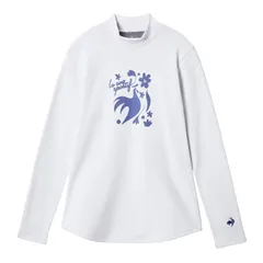 lecoqsportif(ルコック) モックネック長袖シャツ テニス 長袖Tシャツ (LN5FLT11L)、(WH00)ホワイト