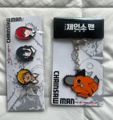 チェンソーマン LOTTE CINEMA 韓国映画館 バッジ キーホルダー ポチタ デンジ レゼ マキマ