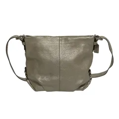 COACH(コーチ) ショルダーバッグ レザーダッフル F15064 シルバー レザー