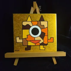 t78.アチューン絵画｜鬼神｜金潜紙（小）※開運絵画 金運上昇 祈祷 波動修正 魔除け