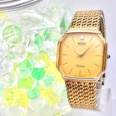 SEIKO】 ドルチェ 9441 ツインクォーツ 超硬ケース 高級機 極美品