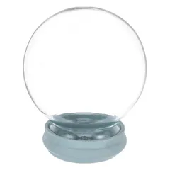 iplusmile スノードーム 空容器 ガラス製 透明 DIY クラフト 詰め替え可能 卓上飾り クリスマス ホリデー デコレーション お祝い用