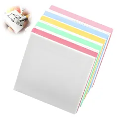 YJRUNFU 消しゴムはんこ 消しゴムハンコ ソフトゴムスタンプ材料 方形 簡単な彫刻 持ち運びに 学習用 美術教室用 家庭DIY工芸品印鑑 5個セット （方形5*5ｃｍ厚さ0.8cm）