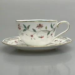 Noritake(ノリタケ) カップ&ソーサー新品同様  - 白×ゴールド×マルチ 花柄