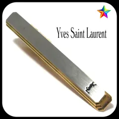 イヴサンローラン  ネクタイピン  シルバー×ゴールド  ysl  ビジネス  Yves Saint Laurent