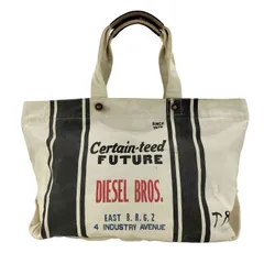 ディーゼル DIESEL CERTAIN-TEED FUTURE ロゴ キャンバス トートバッグ メンズ 表記無 